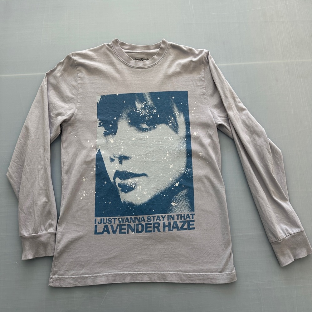 Taylor Swift Midnights T Shirt, Long Sleeve, Size Small, 19” 100% Cotton